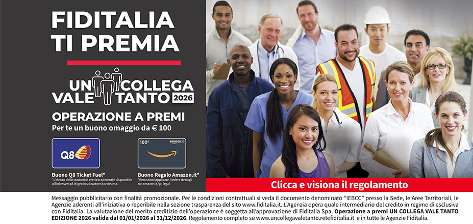 Agenzia MD Financial Services S.r.l. Fiditalia | Catania, San Giovanni La Punta | Fiditalia ti premia - Vinci un buono omaggio da €100. Operazione a premi. Clicca e visiona il regolamento. Operazione a premi UN COLLEGA VALE TANTO 2025 valida dal 01/01/2025 al 31/12/2025. Regolamento completo www.uncollegavaletanto.retefiditalia.it