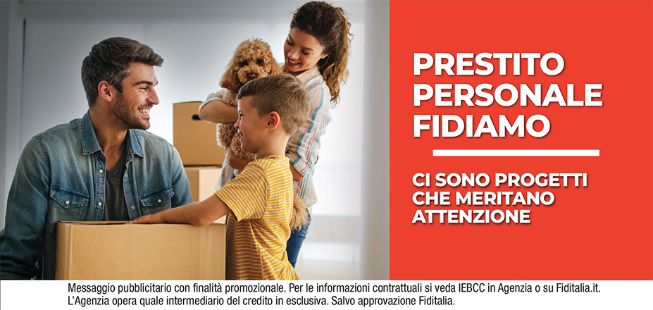Agenzia MD Financial Services S.r.l. Fiditalia | Catania, San Giovanni La Punta | Prestito Personale Fidiamo - Ti aspettiamo per realizzare i tuoi progetti. Messaggio pubblicitario con finalità promozionale. Per le informazioni contrattuali si veda IEBCC in Agenzia o su Fiditalia.it. L’Agenzia opera quale intermediario del credito in esclusiva. Salvo approvazione Fiditalia.
